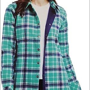 ORVIS plaid flannel shirt jacket